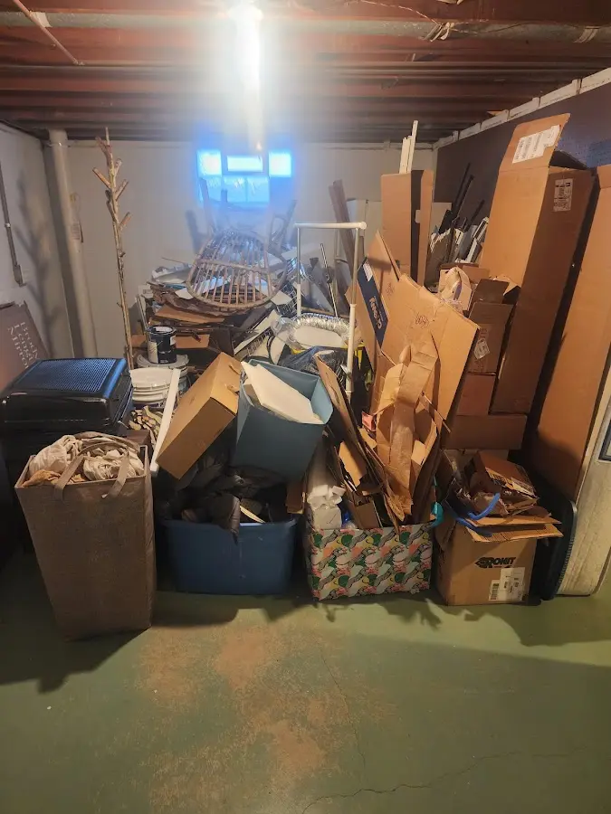 Roll-off dumpster container at job site for Construction Dumpster Rental in Homeland Park